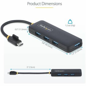 StarTech.com HUB USB-C 4 PUERTOS - HUB USB TIPO C A 4 PUERTOS USB-A - imagen 5
