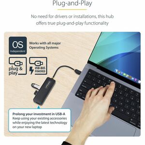 StarTech.com HUB USB-C 4 PUERTOS - HUB USB TIPO C A 4 PUERTOS USB-A - imagen 7