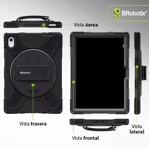 BRobotix BROBOTIX FUNDA DE USO RUDO PARA TABLETA APPLE IPAD 11VA GENERACION - imagen 4