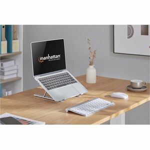 Manhattan SOPORTE LAPTOP P/ESCRITORIO DE POSICIONES ALUMINIO PREMIUM - imagen 4