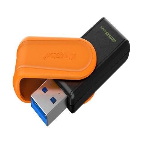 KINGSTON PP FLASH KINGSTON MEMORIA 256GB USB 3.2 DATATRAVELER EXODIA SNEGRA NARANJA - imagen 2