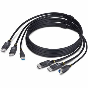 StarTech.com DISPLAYPORT KVM CABLE DUAL DISPLAY USB 5GBPS 1. 8M