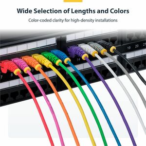StarTech.com SLIM CAT6 7M ETHERNET CABLE BLACK - SNAGLESS - LSZH - imagen 2