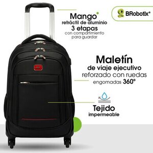 BRobotix BROBOTIX MOCHILA MALETN BACK PACK DE VIAJE CUENTA CON 4 RUEDAS - imagen 3
