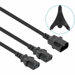 Manhattan CABLE DE ALIMENTACIN DIVISOR EN Y UN CONECTOR 1XC14 A 2XC131. - imagen 5