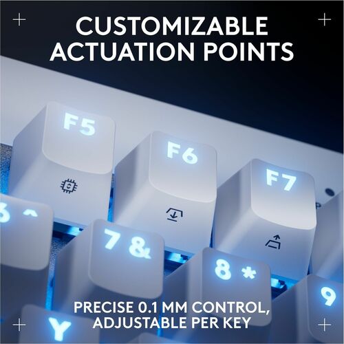 Logitech TECLADO LOGITECH G PRO X TKL RA PID OFF-WHITE INT MAG-ANALO RGB USB - imagen 4