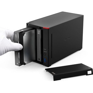 Buffalo LinkStation 710D 1 x Total de compartimientos Sistema de almacenamiento NAS - 4TB HDD Hexa-core (6 Core) 1.30GHz - 2GB RAM De Escritorio - Conforme con normas TAA - 1 x HDD Instalado - 4TB Cap