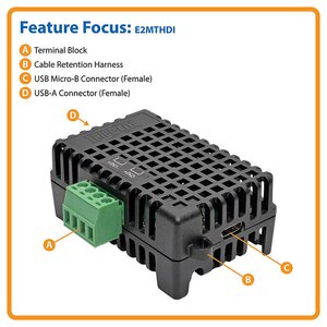 Tripp Lite ENVIROSENSE2 (E2) ENVIRONMENTAL SENSOR MODULE WITH TEMPERATURE HUMI - imagen 2
