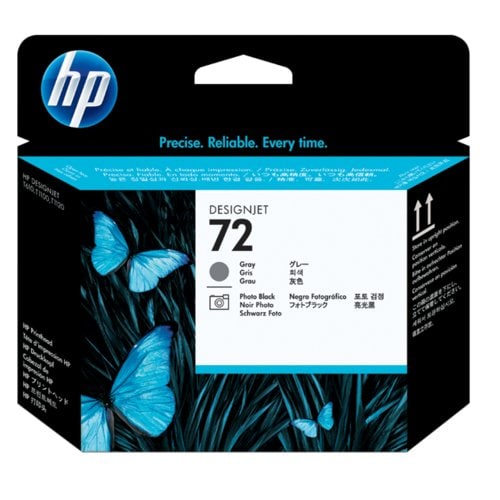 HP Impresion HP 72 CABEZAL GRIS/NGROFOTO TINTA AMPLIO FORMATO C9380A - imagen 2