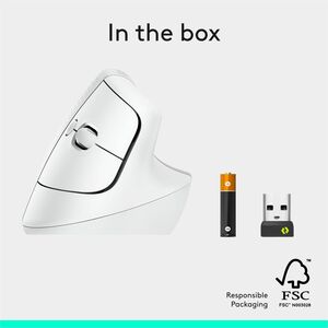 Logitech MOUSE ERGONOMICO LIFT VERTICAL WHITE - imagen 7
