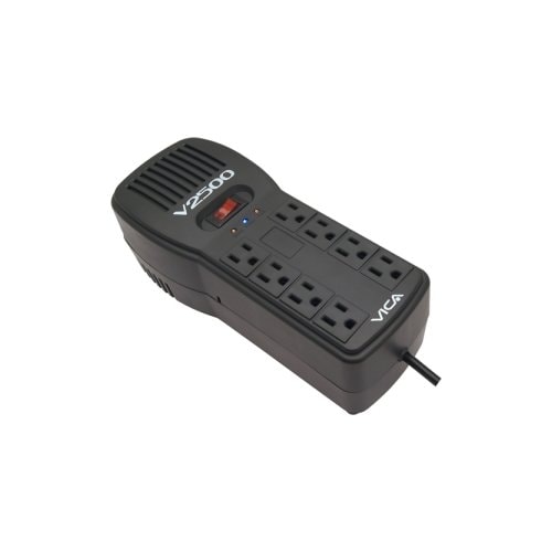 Vica VICA V2500 REGULADOR DE VOLTAJE 2500VA/1500W 8 TOMAS RJ11 Y RJ45 - imagen 2