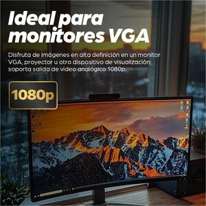 Manhattan CABLE ADAPTADOR CONVERTIDOR HDMI A VGA AUDIO 3.5MM 1080P M-H - imagen 3