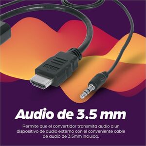 Manhattan CABLE ADAPTADOR CONVERTIDOR HDMI A VGA AUDIO 3.5MM 1080P M-H - imagen 9