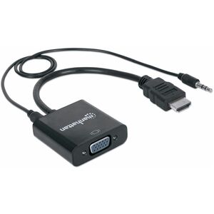 Manhattan CABLE ADAPTADOR CONVERTIDOR HDMI A VGA AUDIO 3.5MM 1080P M-H - imagen 10