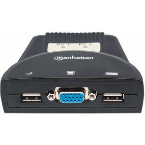 Manhattan SWITCH KVM 2 PTOS USB Y 2PTOS VGA 3.5MM 1920X1440 CON CABLES - imagen 4