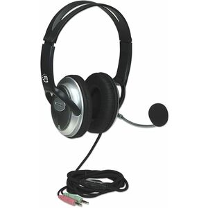 Manhattan AUDIFONOS DIADEMA ERGONOMICA MICROFONO CONTROL DE VOLUMEN 3.5MM - imagen 4