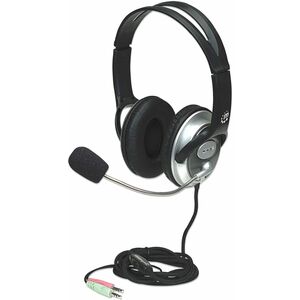 Manhattan AUDIFONOS DIADEMA ERGONOMICA MICROFONO CONTROL DE VOLUMEN 3.5MM - imagen 5
