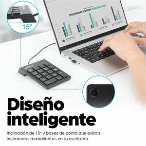 Manhattan TECLADO NUMERICO ALAMBRICO USB NEGRO - imagen 9