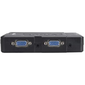 Manhattan SWITCH KVM 4 PTOS USB Y 4PTOS VGA 3.5MM 1600X900 CON JUEGO CABLES - imagen 3