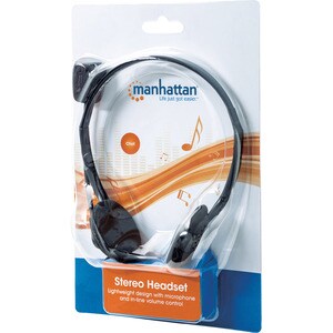 Manhattan AUDIFONOS DIADEMA AJUSTABLE MICROFONO CONTROL DE VOLUMEN 3.5MM - imagen 5