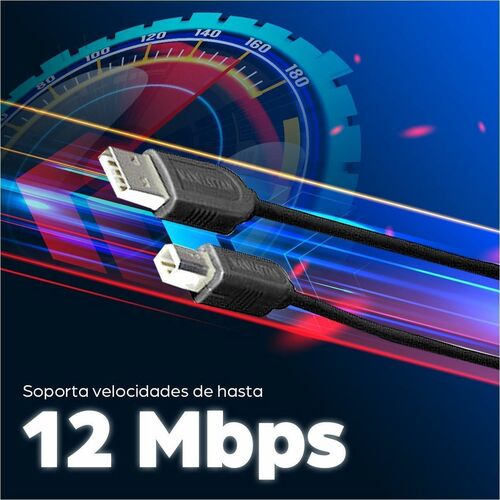 Manhattan CABLE USB A-B 1.8M IMPRESORA NEGRO - imagen 2