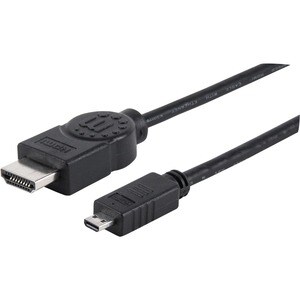 Manhattan CABLE VIDEO HDMI 1.4 M-MICRO 2M ETHERNET - imagen 3