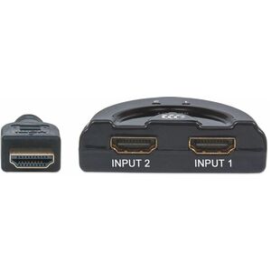 Manhattan SWITCH HUB HDMI 2 PTOS 1080P CON BOTON DE SELECCION MANUAL - imagen 2
