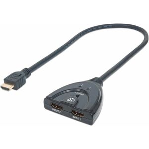 Manhattan SWITCH HUB HDMI 2 PTOS 1080P CON BOTON DE SELECCION MANUAL - imagen 5