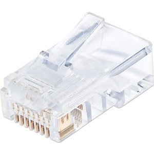 Intellinet PLUG MODULAR RJ45 UTP CAT5E SOLIDO 100PZS CONTACTO CHAPA ORO
