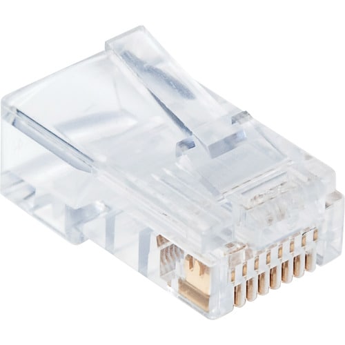 Intellinet PLUG MODULAR RJ45 UTP CAT5E SOLIDO 100PZS CONTACTO CHAPA ORO - imagen 3