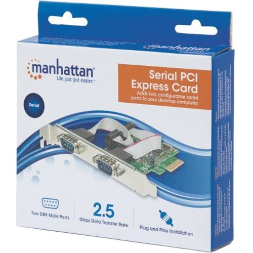 Manhattan TARJETA SERIAL PCI EXPRESS 2 PUERTOS - imagen 4