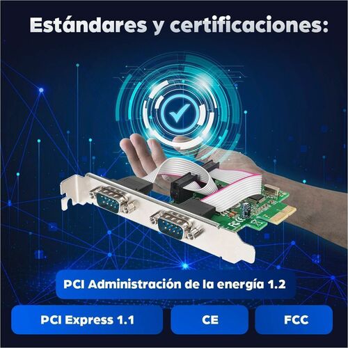 Manhattan TARJETA SERIAL PCI EXPRESS 2 PUERTOS - imagen 6