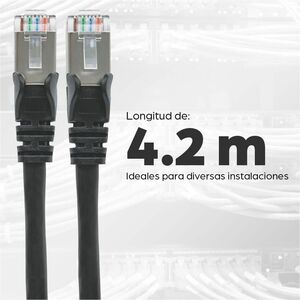Intellinet CABLE DE RED PATCH CAT6A RJ45 4.2M SFTP BLINDADO NEGRO - imagen 2