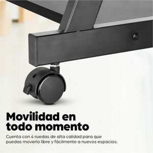 Manhattan ESCRITORIO COMPACTO NEGRO BANDEJA DESLIZABLE-REPIZA INFERIOR - imagen 7