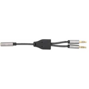 Manhattan CABLE ADAPTADOR AUDIO Y 3.5MM 1 A 2 AUDIFONO Y MICROFONO - imagen 4