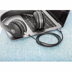 Manhattan CABLE AUDIO ESTEREO 3.5MM 1.0M MACHO-MACHO - imagen 4