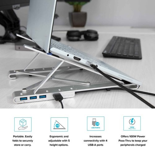 Targus SOPORTE PORTATIL PARA LAPTOP MAS CONCENTRADOR USB-A - imagen 4