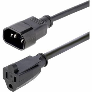 StarTech.com CABLE DE 30CM DE ALIMENTACION C14 A NEMA 5-15R PARA COMPUTADOR. - imagen 2