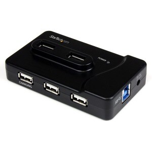 StarTech.com Concentrador Hub USB de 6 Puertos - 2x USB 3.0 -4x USB 2.0 - 1x USB Cargador de 2A - 6 Total USB Port(s) - 4 USB 2.0 Port(s) - 2 USB 3.0 Port(s) - PC, Mac