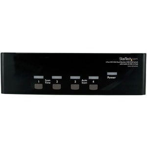 StarTech.com CONMUTADOR SWITCH KVM DE 4 PC 2 PANTALLAS DVI VGA AUDIO USB - imagen 3