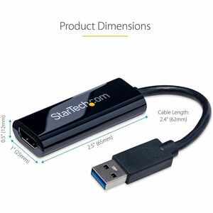 StarTech.com ADAPTADOR DE VIDEO CONVERTIDOR USB 3.0 A HDMI CABLE - imagen 3