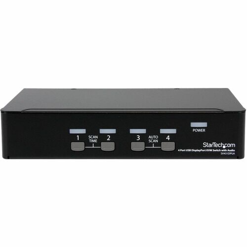 StarTech.com SWITCH CONMUTADOR KVM 4X DISPLAYPORT DP AUDIO HUB USB - imagen 2