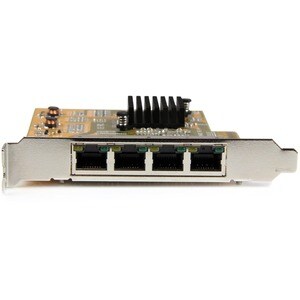 StarTech.com Tarjeta de Red PCI Express Ethernet Gigabit con 4 Puertos RJ45 - PCI Express x4 - 1.95Gbit/s Ratio de Transferencia de Datos - Realtek RTL8111G - 4 Puerto(s) - 4 - Par trenzado