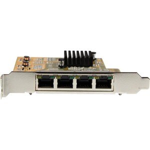 StarTech.com Tarjeta de Red PCI Express Ethernet Gigabit con 4 Puertos RJ45 - PCI Express x4 - 1.95Gbit/s Ratio de Transferencia de Datos - Realtek RTL8111G - 4 Puerto(s) - 4 - Par trenzado