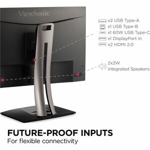 Viewsonic MONITOR ERGONOMICO DE 27IN COL PRO 4K UHD DESIGNED FOR SURFACE CON - imagen 4