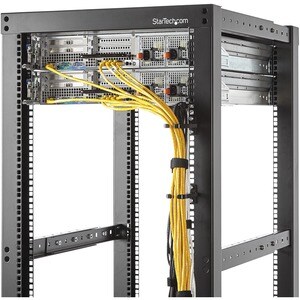 StarTech.com ANILLA PASACABLES EN D RACK 1U VERTICAL GUIACABLES 4.5X10CM - imagen 4