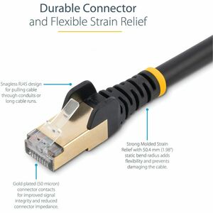 StarTech.com CABLE DE RED ETHERNET CAT6A BL LINDADO DE 10.6M NEGRO - imagen 4