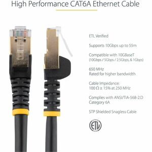 StarTech.com CABLE DE RED ETHERNET CAT6A BL LINDADO DE 3.6M NEGRO - imagen 5