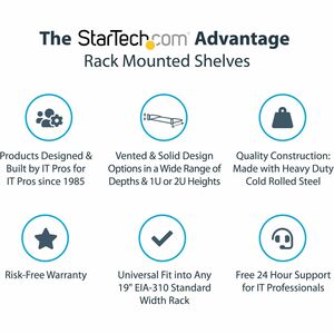 StarTech.com CHAROLA VENTILADA PARA RACK 1U . - imagen 5