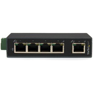 StarTech.com Switch Conmutador Industrial Ethernet de 5 Puertos RJ45 de Montaje en Riel DIN - 2 Capa compatible - 2.12W Consumo Energético - Par trenzado - Montable en raíl